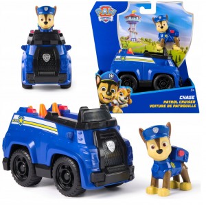 PAW PATROL CHASE policijos automobilis + figūrėlė 2in1 rinkinys